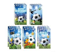 EcoLivzen Spiral Bound Soccer Notebooks 6x10cm Paper Spiral Bound Soccer(A)