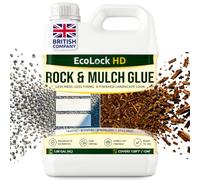 EcoLock Rock and Mulch Glue, 4L Fast-Drying Formula for Sprayer Use - Covers Up to 18 m², Gravel Glue for Garden Stones, Stone Glue for Outdoor Use Pet Friendly, Pebble Glue, Rock Glue & Gravel Binder