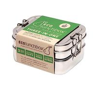 Ecolunchbox Stainless Steel Three-In-One (Bento Style Lunchbox)