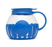 Ecolution Patented Micro-Pop Microwave Popcorn Popper, Temperature Safe Borosilicate Glass, Blue