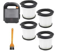 ECOMAID 4 Pack Replacement HEPA Filter Compatible with Worx Vacuum Cleaner, Washable and Reusable Filter for Worx WX030 WX035 WU030 WU035, Compare to Part# WA6077