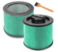 ECOMAID DXVC4003 HEPA Cartridge Filter Replacement Fit for DEWALT 4 Gallon Wet Dry Vacuum Cleaners, Washable and Reusable Compatible with DXV04T, DXV05P, DXV05S, DXV08S, DXV06G (2 Pack)