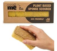 ecoME Cellulose Kitchen Washing Up Sponges | 10 Pack | Eco Friendly Home Cleaning Products | Non-Scratch Sponges | Zero Plastic | Biodegradable & Compostable | 10 Pack |UK Brand