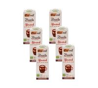 Ecomil Organic Barista Almond Drink - Low Sugar, 1L | Perfect for Frothy Microfoam, Lattes & Latte Art | Dairy-Free, Vegan, Gluten-Free | Made with 100% Organic Almonds | 1L (Pack of 6)