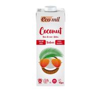 Ecomil Organic Coconut Drink Sugar Free (8.5% coconut) 1L - 4 Pack
