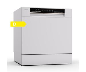 EcoMist 55cm 7 Programms Tabletop Dishwasher White