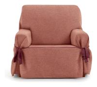 ECOMMERC3 | 1 Seater Sofa Cover Made of Non-Elastic Jacquard Fabric - Tile Colour Sofa Cover with Decorative Ties and Elegant Protection for Your Sofa