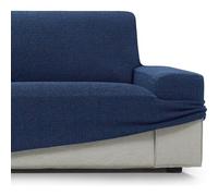 ECOMMERC3 1 Seater Sofa-Cover Super Elastic Soft Touch Made in Spain - Navy Blue Sofa Cover Includes Foam Sticks for Adjustment