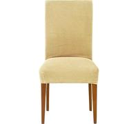 ECOMMERC3 | 2 Bi-elastic Jacquard Chair Covers Adaptable, Breathable and Total Protection - 2 Beige Chair Covers Easy Installation 100% Spanish Manufacture