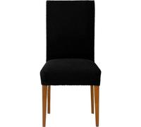 ECOMMERC3 | 2 Bi-elastic Jacquard Chair Covers Adaptable, Breathable and Total Protection - 2 Black Chair Covers Easy Installation 100% Spanish Manufacture