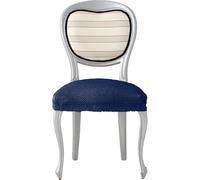 ECOMMERC3 | 2 Bi-elastic Jacquard Chair Covers Adaptable, Breathable and Total Protection - 2 Blue Chair Covers Easy Installation 100% Spanish Manufacture