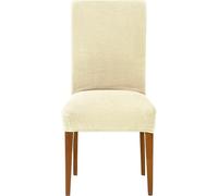 ECOMMERC3 | 2 Bi-elastic Jacquard Chair Covers Adaptable, Breathable and Total Protection - 2 Chair Covers Ecru Colour Easy Installation 100% Spanish Manufacture