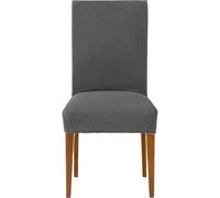 ECOMMERC3 | 2 Bi-elastic Jacquard Chair Covers Adaptable, Breathable and Total Protection - 2 Grey Chair Covers Easy Installation 100% Spanish Manufacture