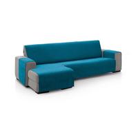 ECOMMERC3 | Chaise Longue Sofa Cover for Left Arm Back Size 240 cm - Blue Chaise Longue Sofa Cover Soft Touch 100% Made in Spain