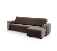 ECOMMERC3 | Chaise Longue Sofa Cover for Right Arm Back Size 240 cm - Brown Chaise Longue Sofa Cover Soft Touch 100% Made in Spain