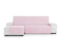ECOMMERC3 | Chaiselong Mini Left Padded and Non-Slip Sofa Cover - Pink Chaiselong Sofa Cover Full Protection, Comfort and Style in Adjustable and Washable Design