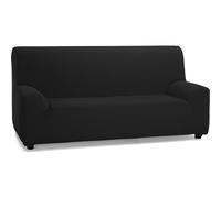 ECOMMERC3 | Elastic and Extra Soft Sofa Cover for 3 Seater Sofa - Adjustable Sofa Cover Black 100% Made in Spain