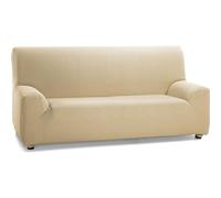 ECOMMERC3 | Elastic and Extra Soft Sofa Cover for 4 Seater Sofa - Adjustable Sofa Cover Beige 100% Made in Spain