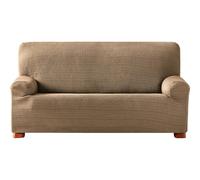 ECOMMERC3 Elastic Jacquard Sofa Cover Size 2 Seater Universal Fit and Breathable - Taupe Colour Anti-Wear Protection Non-Slip Design with Elastic Band