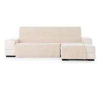 ECOMMERC3 | Extra Right Size Chaise Longue Sofa Cover - Easy Installation Chaise Longue Sofa Cover with Elastic Bands Linen Colour Compatible with Left or Right Chaise Longue Sofas
