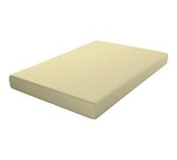 ECOMMERC3 | Fitted Sheet Extra Soft and Comfortable Bed 150 cm - Fitted Sheet Yellow Made in Spain, Adjustable, Easy to Wash and Durable