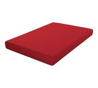 ECOMMERC3 | Fitted Sheet Extra Soft and Comfortable Bed 80 cm - Fitted Sheet Red Made in Spain, Adjustable, Easy to Wash and Resistant