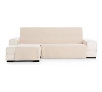 ECOMMERC3 | Left Normal Size Chaise Longue Sofa Cover - Easy Installation with Elastic Bands Linen Colour Compatible with Left or Right Chaise Longue Sofas