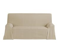 ECOMMERC3 Multi-purpose Foulard Size 180 x 260 cm for Sofa or Bed - Multi-purpose Bedspread Beige Decorative Bedspread for Sofa, Bed - Lightweight and Elegant