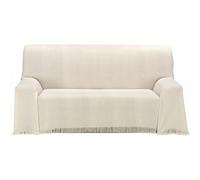 ECOMMERC3 | Multipurpose Bedspread Size 180 x 260 cm for Sofa or Bed - Foulard Multi-Purpose Extra Soft Touch Ecru