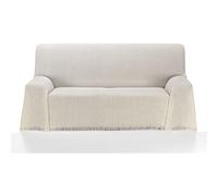 ECOMMERC3 | Multipurpose Bedspread Size 230 x 260 cm for Sofa or Bed - Foulard Multi-Purpose Extra Soft Touch Ecru