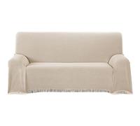 ECOMMERC3 | Multipurpose Bedspread Size 230 x 260 cm for Sofa or Bed - Multi-purpose Foulard Extra Soft Feel Beige