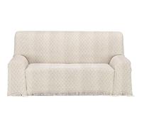 ECOMMERC3 | Multipurpose Bedspread Size 230 x 260 cm for Sofa or Bed - Multi-purpose Foulard Extra Soft Feel Beige