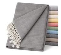 ECOMMERC3 | Multipurpose Foulard Size 230 x 260 cm for Sofa or Bed - Multipurpose Bedspread Brown Decorative Bedspread for Sofa, Bed - Jarapa Sofa or Bed Protector Light and Elegant