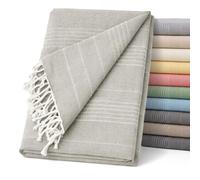 ECOMMERC3 | Multipurpose Foulard Size 230 x 260 cm for Sofa or Bed - Multipurpose Bedspread Linen Colour Decorative Bedspread for Sofa, Bed - Jarapa Sofa or Bed Protector Light and Elegant