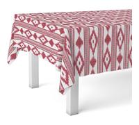 ECOMMERC3 | Oilcloth Tablecloth Rectangular Table Size 140 x 140 cm - Style, Durability and Easy Cleaning for Your Table - Stain Resistant and Waterproof Oilcloth Tablecloth - Mallorquí Red