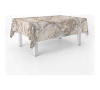 ECOMMERC3 | Oilcloth Tablecloth Round Table Size 140 Round Style, Durability and Easy Cleaning for Your Table - Stain Resistant and Waterproof Oilcloth Tablecloth