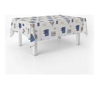 ECOMMERC3 | Oilcloth Tablecloth Round Table Size 140 Round Style, Durability and Easy Cleaning for Your Table - Stain Resistant and Waterproof Oilcloth Tablecloth