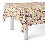 ECOMMERC3 | Oilcloth Tablecloth Round Table Size 140 Round - Style, Durability and Easy Cleaning for Your Table - Stain Resistant and Waterproof Oilcloth Tablecloth - Odet Red