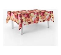 ECOMMERC3 | Oilcloth Tablecloth Round Table Size 140 Round Style, Durability and Easy Cleaning for Your Table - Stain Resistant and Waterproof Oilcloth Tablecloth