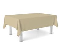 ECOMMERC3 | Oilcloth Tablecloth Size 260 x 140 cm Stain Repellent - Beige Oilcloth Tablecloth 100% Made in Spain Do Not Bleed Liquids