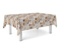 ECOMMERC3 Oilcloth Tablecloth Stain Resistant Rectangular Table 100 x 140 | For the table that does not stop all day, waterproof, no washing machine or iron, firm body that does not roll up, Spain