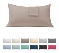 ECOMMERC3 | Pillow Case 105 Extra Soft and Comfortable - Earth Colour Pillow Case Made in Spain, Breathable, Easy to Wash