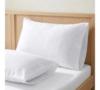 ECOMMERC3 | Pillowcase 45 x 100 cm Pack 2 100% Cotton - White Pillowcase Softness and Freshness for a Breathable, Hypoallergenic and Durable Sleep