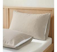 ECOMMERC3 | Pillowcase 45 x 85 cm Pack 2 100% Cotton - Linen Colour Pillowcase Softness and Freshness for a Breathable, Hypoallergenic and Durable Sleep