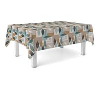 ECOMMERC3 Rectangular Oilcloth Tablecloth Size 140 x 140 cm Style, Durability and Easy Cleaning for Your Table - Stain Resistant and Waterproof Oilcloth Tablecloth