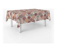 ECOMMERC3 Rectangular Oilcloth Tablecloth Size 140 x 140 cm Style, Durability and Easy Cleaning for Your Table - Stain Resistant and Waterproof Oilcloth Tablecloth