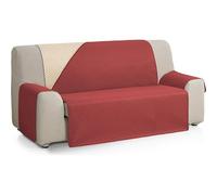 ECOMMERC3 | Reversible Sofa Cover for 2 Seater Sofa - Extra Soft Touch and Maximum Coupling Sofa Cover - Beige/Red