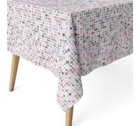 ECOMMERC3 | Stain Resistant Tablecloth for Rectangular Table Size 140 x 140 cm - Stain Resistant Extra Soft and Waterproof Tablecloth Lilac Colour
