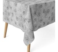 ECOMMERC3 | Stain Resistant Tablecloth for Rectangular Table Size 200 x 140 cm - Stain Resistant Extra Soft and Waterproof Tablecloth Grey