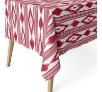 ECOMMERC3 | Stain Resistant Tablecloth for Rectangular Table Size 200 x 140 cm - Stain Resistant Extra Soft and Waterproof Tablecloth Red